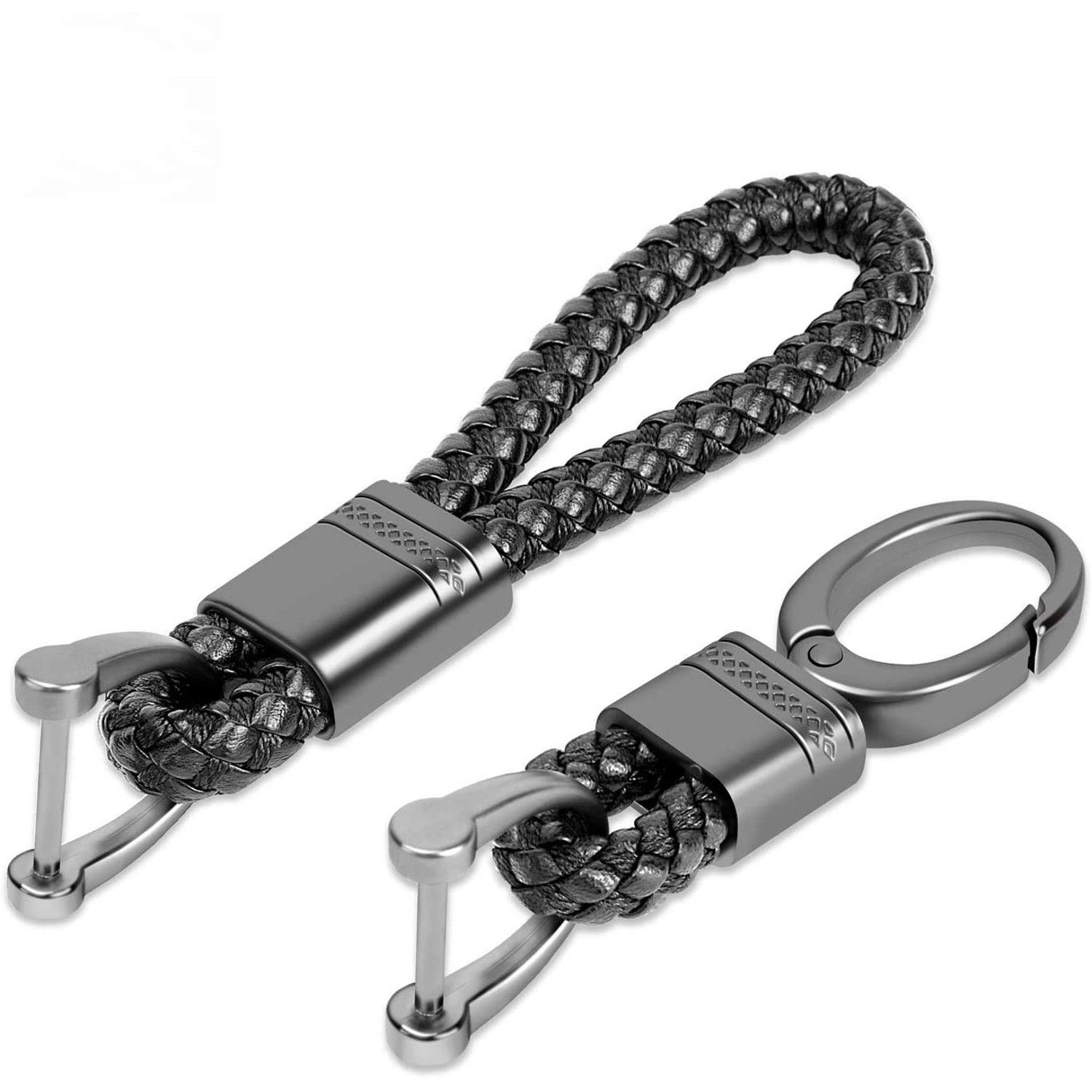 Leather Keychain with Zinc Alloy