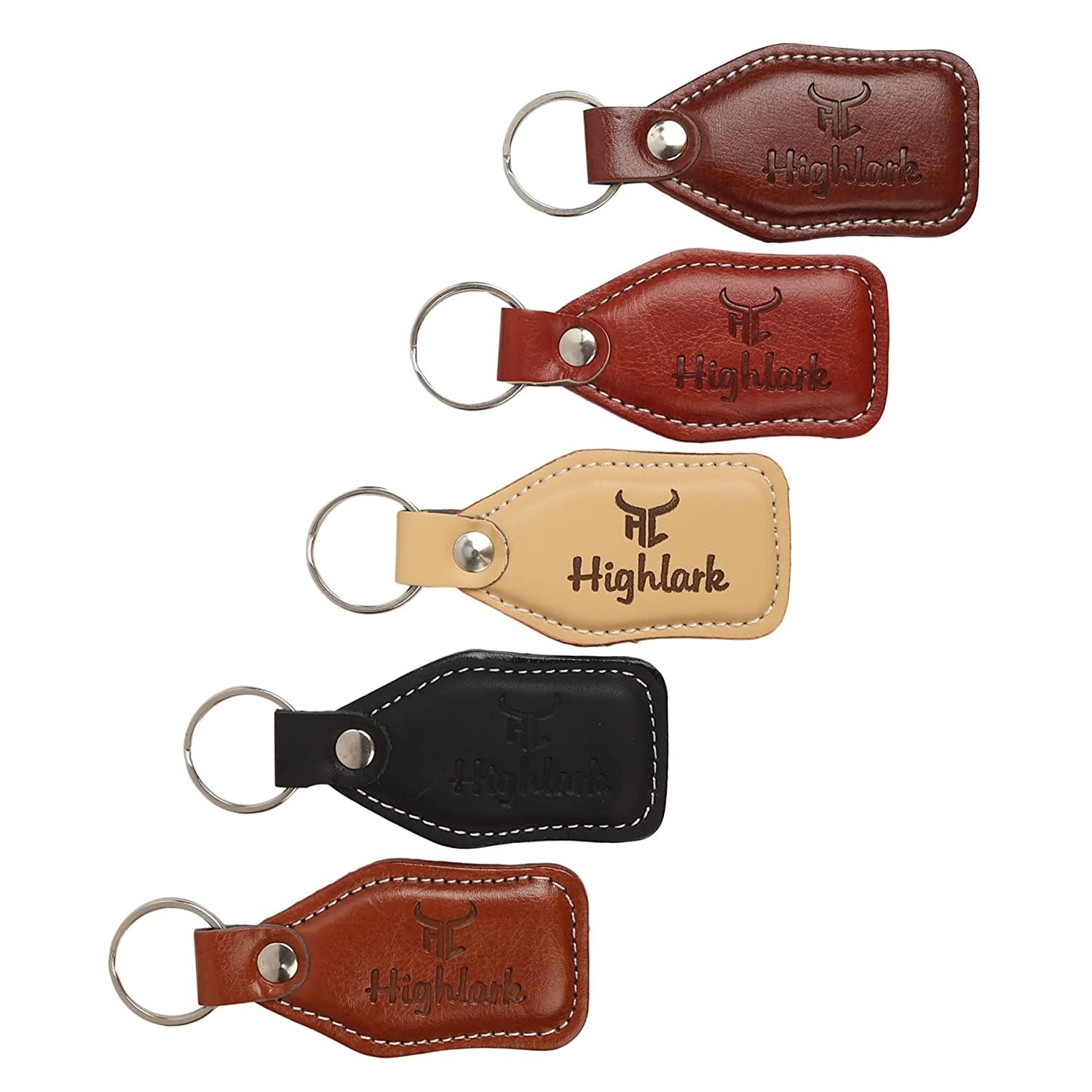 Highlark Leather Keychain