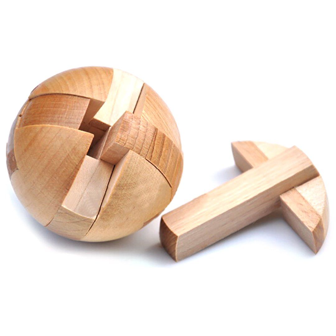 Wooden Ball Lock Puzzle